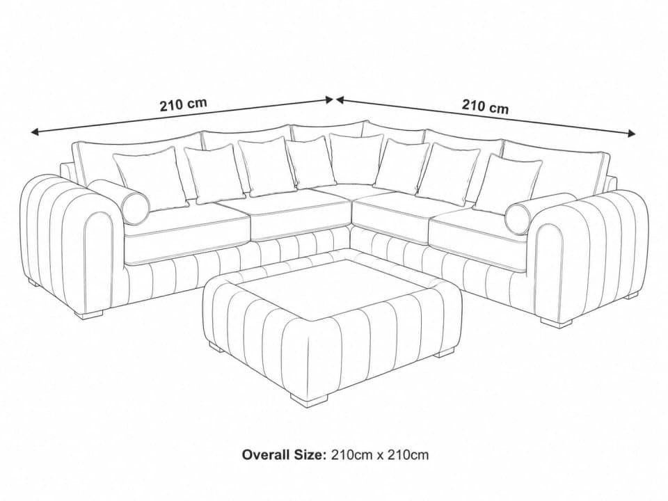 5 Seater Sofa — size guide